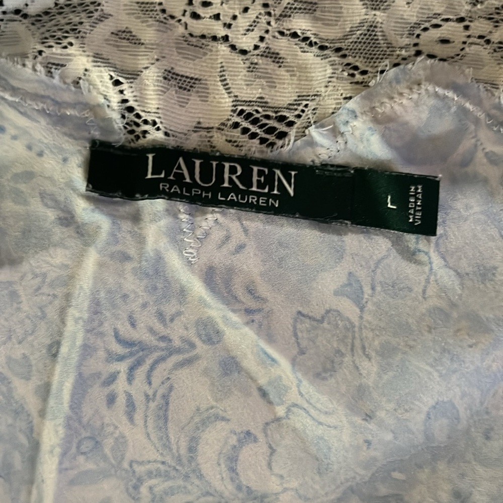 Lauren Ralph Lauren satin paisley nightgown - Picture 5 of 7